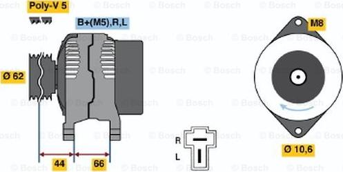 BOSCH 0 986 035 881 - Генератор avtolavka.club