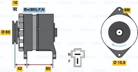 BOSCH 0 986 035 391 - Генератор avtolavka.club