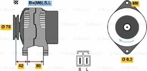 BOSCH 0 986 035 341 - Генератор avtolavka.club