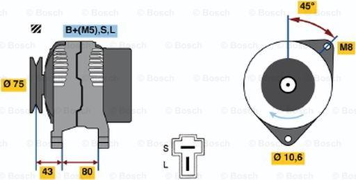 BOSCH 0 986 035 301 - Генератор avtolavka.club