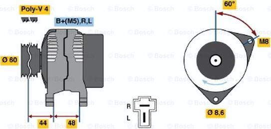 BOSCH 0 986 035 291 - Генератор avtolavka.club