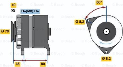 BOSCH 0 986 035 750 - Генератор avtolavka.club