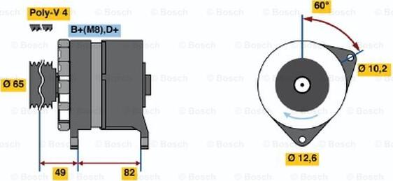 BOSCH 0 986 035 720 - Генератор avtolavka.club