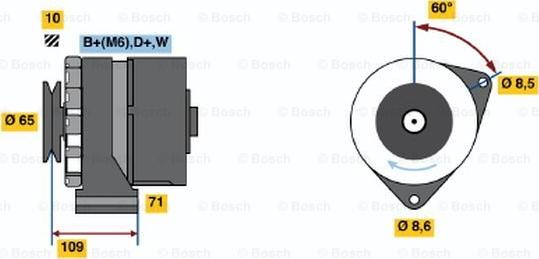 BOSCH 0 986 036 490 - Генератор avtolavka.club