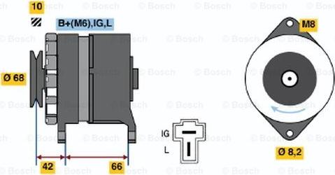 BOSCH 0 986 036 501 - Генератор avtolavka.club