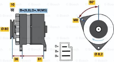 BOSCH 0 986 036 110 - Генератор avtolavka.club