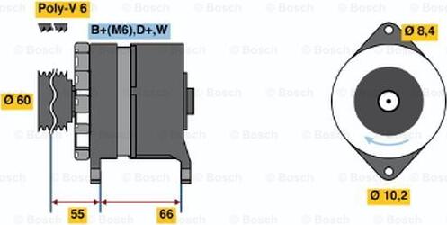 BOSCH 0 986 036 880 - Генератор avtolavka.club