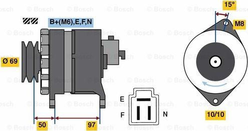 BOSCH 0 986 036 311 - Генератор avtolavka.club