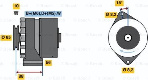 BOSCH 0 986 036 250 - Генератор avtolavka.club