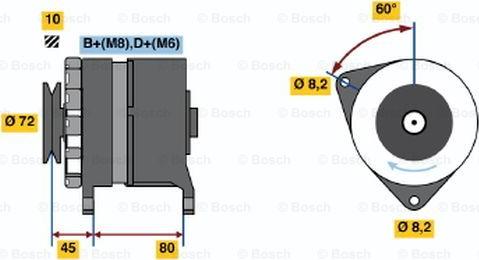 BOSCH 0 986 036 760 - Генератор avtolavka.club