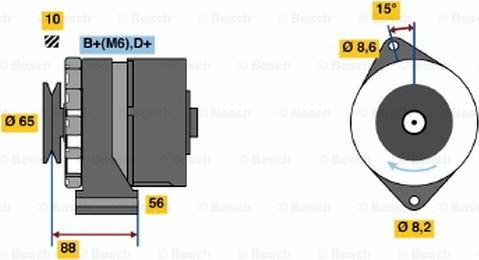 BOSCH 0 986 030 900 - Генератор avtolavka.club