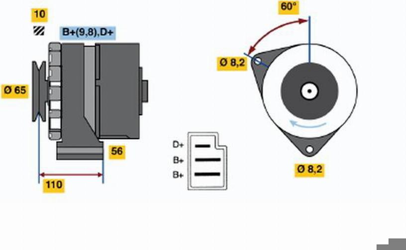 BOSCH 0986030590 - Генератор avtolavka.club