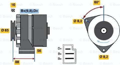 BOSCH 0 986 030 580 - Генератор avtolavka.club