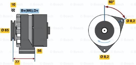 BOSCH 0 986 030 850 - Генератор avtolavka.club