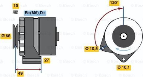 BOSCH 0 986 031 460 - Генератор avtolavka.club