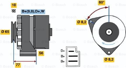 BOSCH 0 986 031 510 - Генератор avtolavka.club