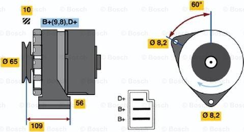 BOSCH 0 986 031 520 - Генератор avtolavka.club