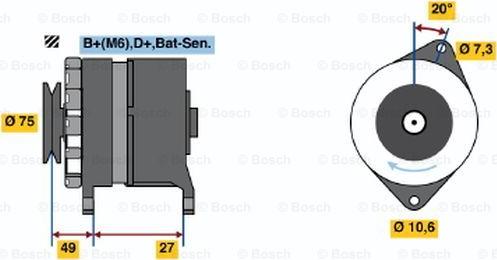 BOSCH 0 986 031 641 - Генератор avtolavka.club