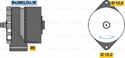 BOSCH 0 986 031 250 - Генератор avtolavka.club