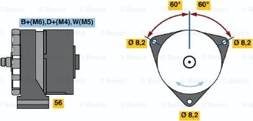 BOSCH 0 986 031 260 - Генератор avtolavka.club