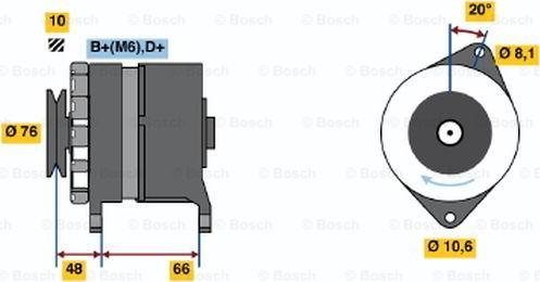 BOSCH 0 986 031 740 - Генератор avtolavka.club