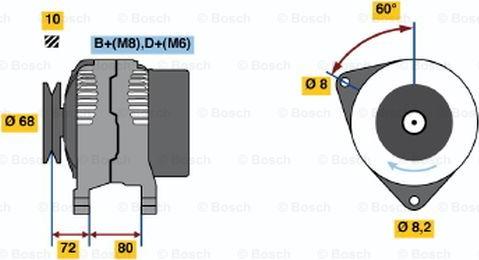 BOSCH 0 986 038 960 - Генератор avtolavka.club