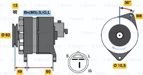 BOSCH 0 986 038 491 - Генератор avtolavka.club