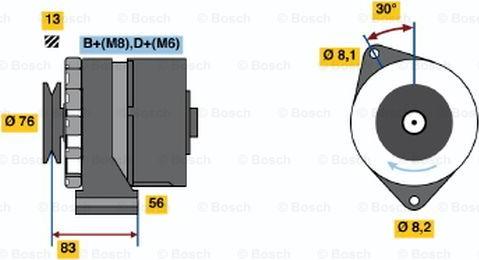 BOSCH 0 986 038 641 - Генератор avtolavka.club