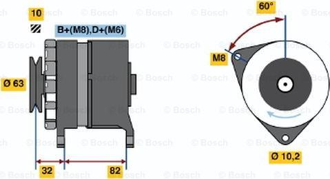 BOSCH 0 986 038 300 - Генератор avtolavka.club