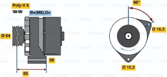 BOSCH 0 986 033 900 - Генератор avtolavka.club