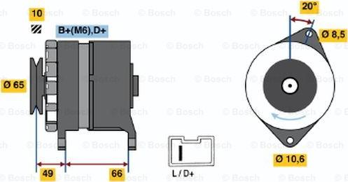 BOSCH 0 986 033 980 - Генератор avtolavka.club