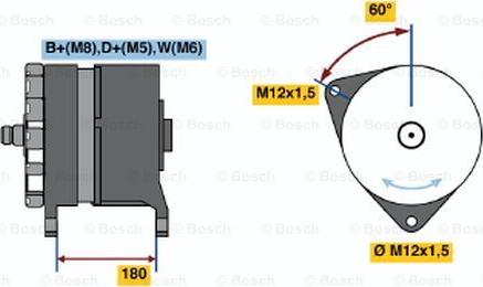 BOSCH 0 986 033 520 - Генератор avtolavka.club