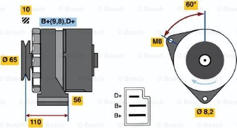 BOSCH 0 986 033 180 - Генератор avtolavka.club