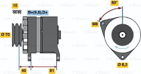 BOSCH 0 986 033 240 - Генератор avtolavka.club