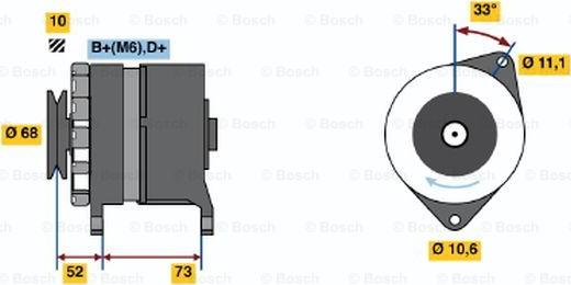 BOSCH 0 986 033 250 - Генератор avtolavka.club