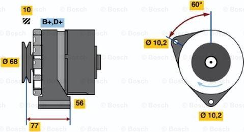 BOSCH 0 986 033 710 - Генератор avtolavka.club