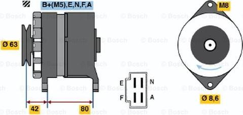 BOSCH 0 986 032 451 - Генератор avtolavka.club