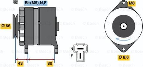 BOSCH 0 986 032 431 - Генератор avtolavka.club