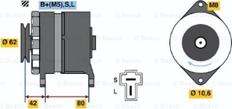 BOSCH 0 986 032 661 - Генератор avtolavka.club