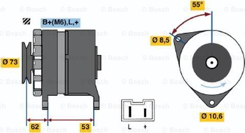 BOSCH 0 986 032 241 - Генератор avtolavka.club