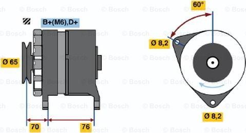 BOSCH 0 986 037 460 - Генератор avtolavka.club