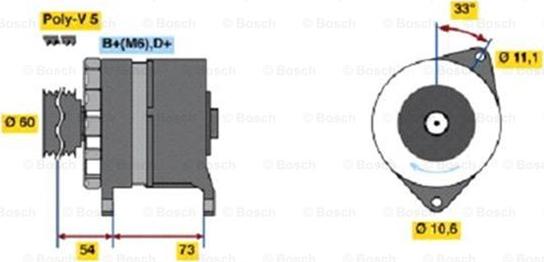 BOSCH 0 986 037 160 - Генератор avtolavka.club