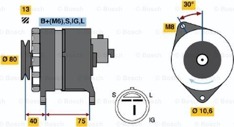 BOSCH 0 986 037 811 - Генератор avtolavka.club