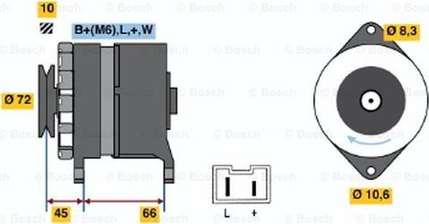 BOSCH 0 986 037 301 - Генератор avtolavka.club