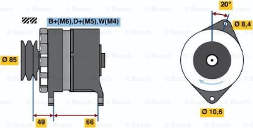 BOSCH 0 986 037 251 - Генератор avtolavka.club