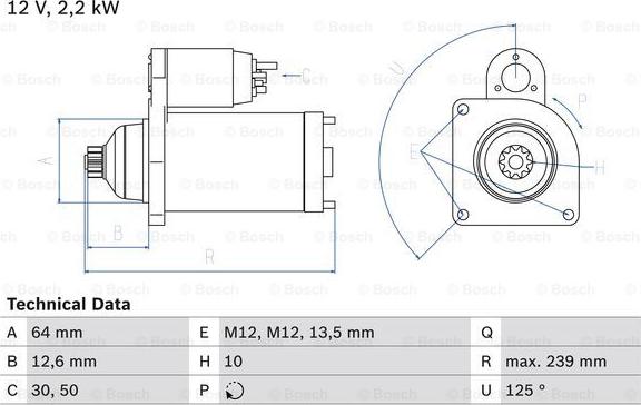 BOSCH 0 986 029 040 - Стартер avtolavka.club