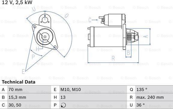 BOSCH 0 986 024 590 - Стартер avtolavka.club