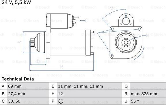 BOSCH 0 986 024 660 - Стартер avtolavka.club