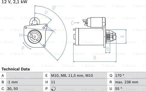 BOSCH 0 986 024 350 - Стартер avtolavka.club