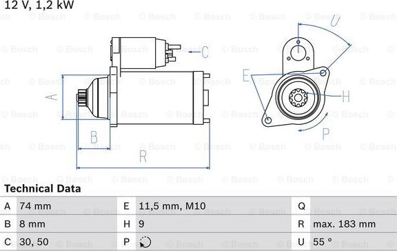 BOSCH 0 986 024 260 - Стартер avtolavka.club